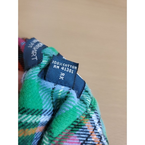 Polo Ralph Lauren Dungaree Work Shirt Mens L Green Red Blanket Flannel Plaid LS - Picture 10 of 12